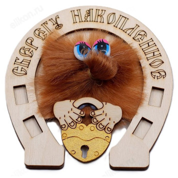 Сувенир магнит Домовой подкова сверху МДП-158798