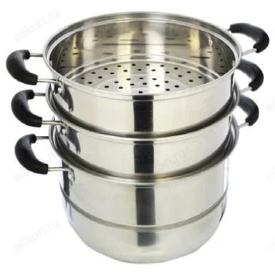 Мантоварка стальная d28см 3секции-1