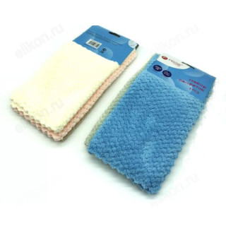 Тряпка 25*25 микрофибра 3шт арт.МВ-004