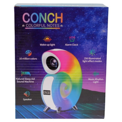 Будильник-ночник акустика CONCH N63-9