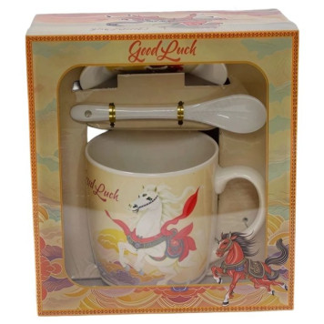 Кружка НГ НК-2354 подарочная упаковка (блюдце, ложка)-4