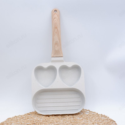 Сковорода для омлета 24см NLB23-33 сердечки-3