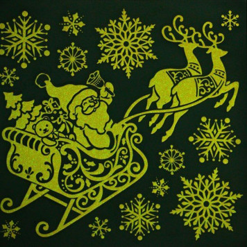 Наклейка ННГС/159293 светящаяся Новый год набор-2