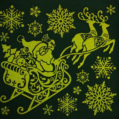 Наклейка ННГС/159293 светящаяся Новый год набор-2