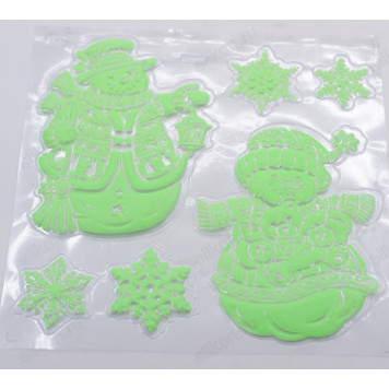 Наклейка ННГС/159293 светящаяся Новый год набор-3