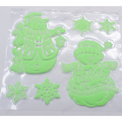 Наклейка ННГС/159293 светящаяся Новый год набор-3