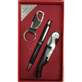 Набор подарочный 3 в 1 (ручка, брелок, штопор) Е