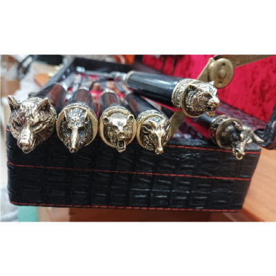 Набор для пикника №1 Лесная фауна бронза НП-ЛФ-1