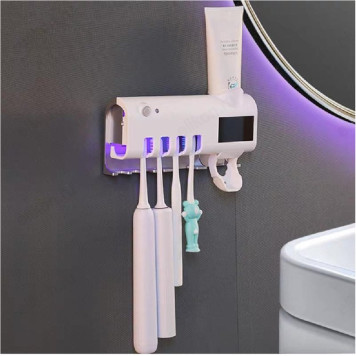 Органайзер для зубных щетоки с дозатором зубной пасты