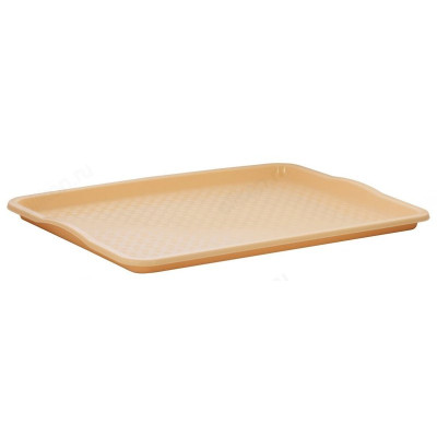 Поднос пластик 445*345*26 бежевый