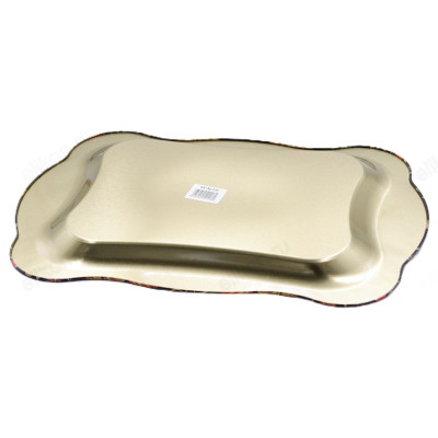 Поднос металл Цветы ПЦ-45/30-1