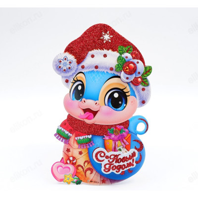 Панно новогоднее Змея ПНЗ/22*13