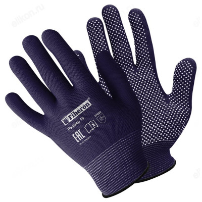 Перчатки полиэстер ПВХ-точка PR-PVC522 р-р L (пара)