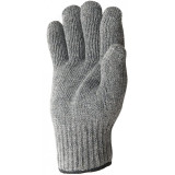 Перчатки утепленные серые полушерстяные