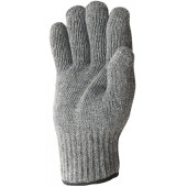 Перчатки утепленные серые полушерстяные