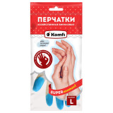 Перчатки ПВХ хозяйственные PVHCLR3 L