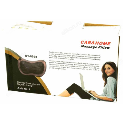 Массажёр-подушка для шеи QV-8028, 8 массажных роликов, 12 Вт-3