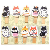 Набор прищепок Котики арт.Р-1120-3 (10в1) 35мм