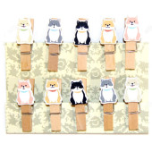 Набор прищепок Котики арт.Р-1120-3 (10в1) 35мм