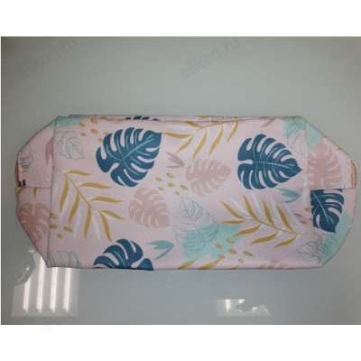 Косметичка 17*10*6см листья/ромб