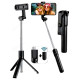 Монопод штатив для селфи R1S-L (пульт, Bluetooth)