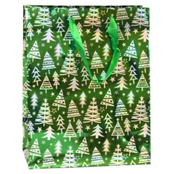 Пакет подарочный 18*23, Р725-4 Елочки-1