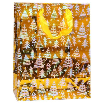 Пакет подарочный 18*23, Р725-4 Елочки-2