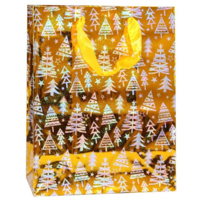 Пакет подарочный 18*23, Р725-4 Елочки-2