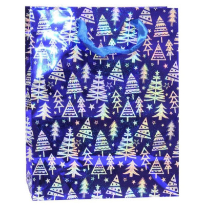 Пакет подарочный 18*23, Р725-4 Елочки-3