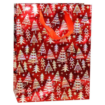 Пакет подарочный 18*23, Р725-4 Елочки-4