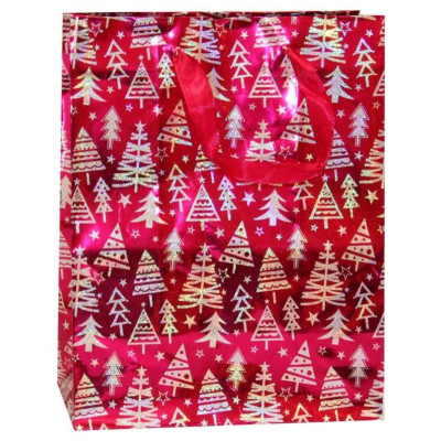 Пакет подарочный 18*23, Р725-4 Елочки