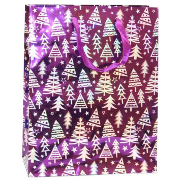 Пакет подарочный 18*23, Р725-4 Елочки-5