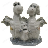 Сувенир С11 дракон фарфор Семья