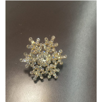 Брошь Снежинки 45мм