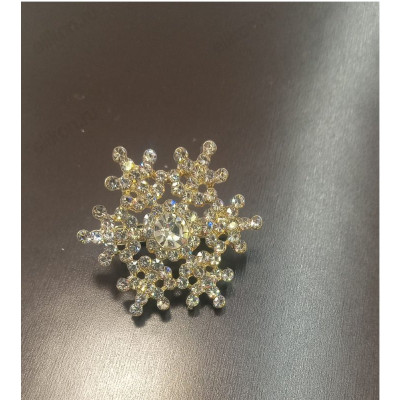 Брошь Снежинки 45мм