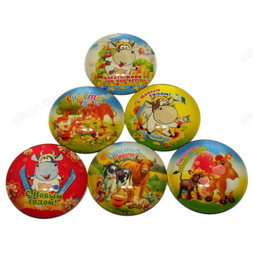 Сувенир магнит-стекло 5см S-24*24шт-1