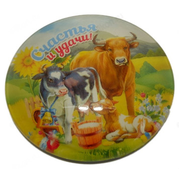 Сувенир магнит-стекло 5см S-24*24шт