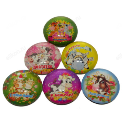 Сувенир магнит-стекло 3,5см S-25*50шт-1