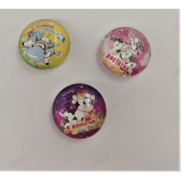 Сувенир магнит-стекло 3,5см S-25*50шт-2