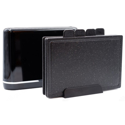 Набор разделочных досок SUN + подставка для ножей S533-1