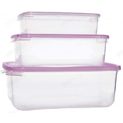 Набор контейнеров для СВЧ С59003 3шт 0,7/1,2/2,2л