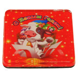 Сувенир магнит стекло S-60 4*4см