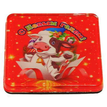 Сувенир магнит стекло S-60 4*4см