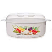 Кастрюля пластик для СВЧ 1,2л С852 Кастрюля пластик для СВЧ 1,2л С852