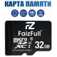 Карта MicroSD 32GB FaizFull S87-32 Class10 U3