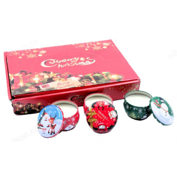 Свеча ароматическая в банке Новый год САБ/6-4