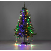 Гирлянда светодиодная Дождик SE-RAIN-200M, 10н по 2м, 200LED, мульти(4цв.), конт