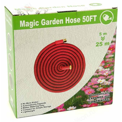 Шланг растягив. 5-25м красный-2