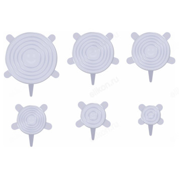 Набор крышек силикон SIL2KR 6шт-1