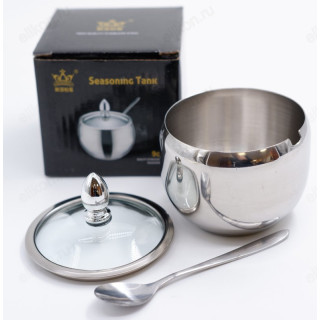 Сахарница с ложкой СЛ-156489 9см-3